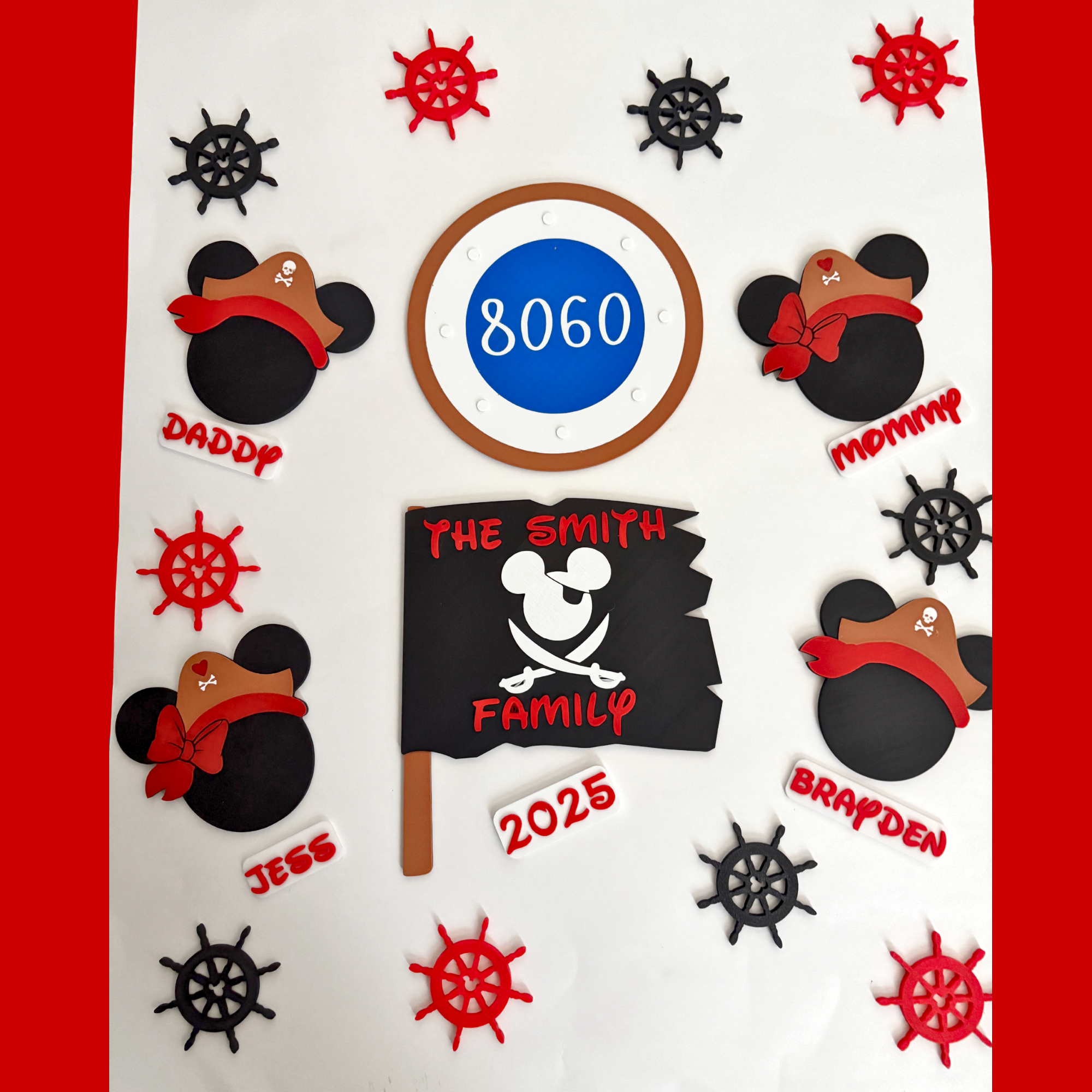 Mickey Pirate Disney Cruise Door Decor Kit