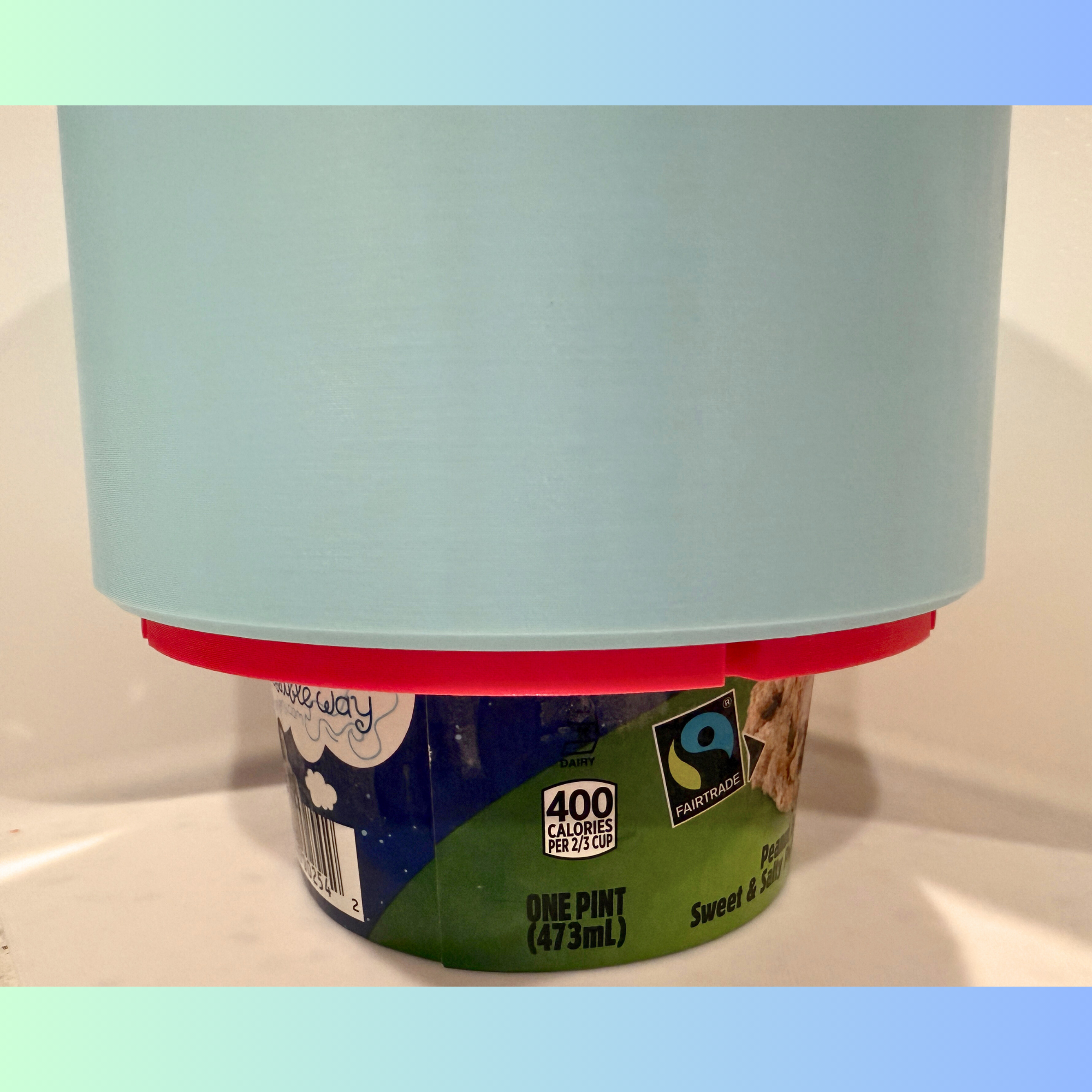 Ice Cream Pint Protector Maze Lid - Keep Snack Thieves Away