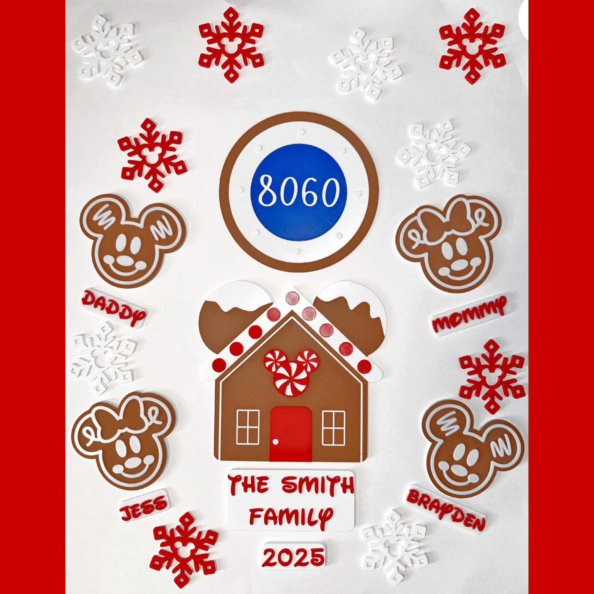 Mickey Gingerbread Kit for Disney Door Decor