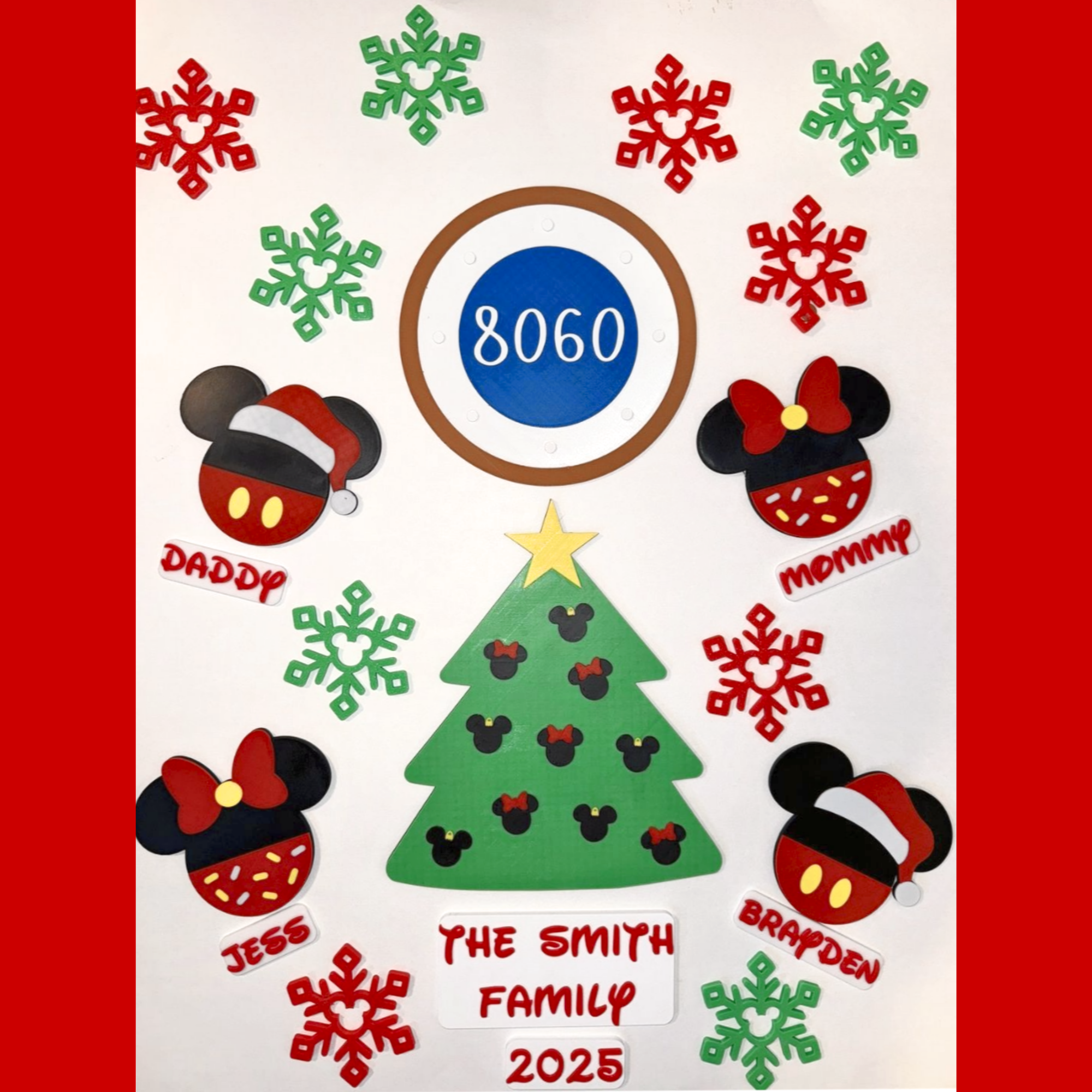 Mickey Christmas Tree Kit for Disney Door Decor